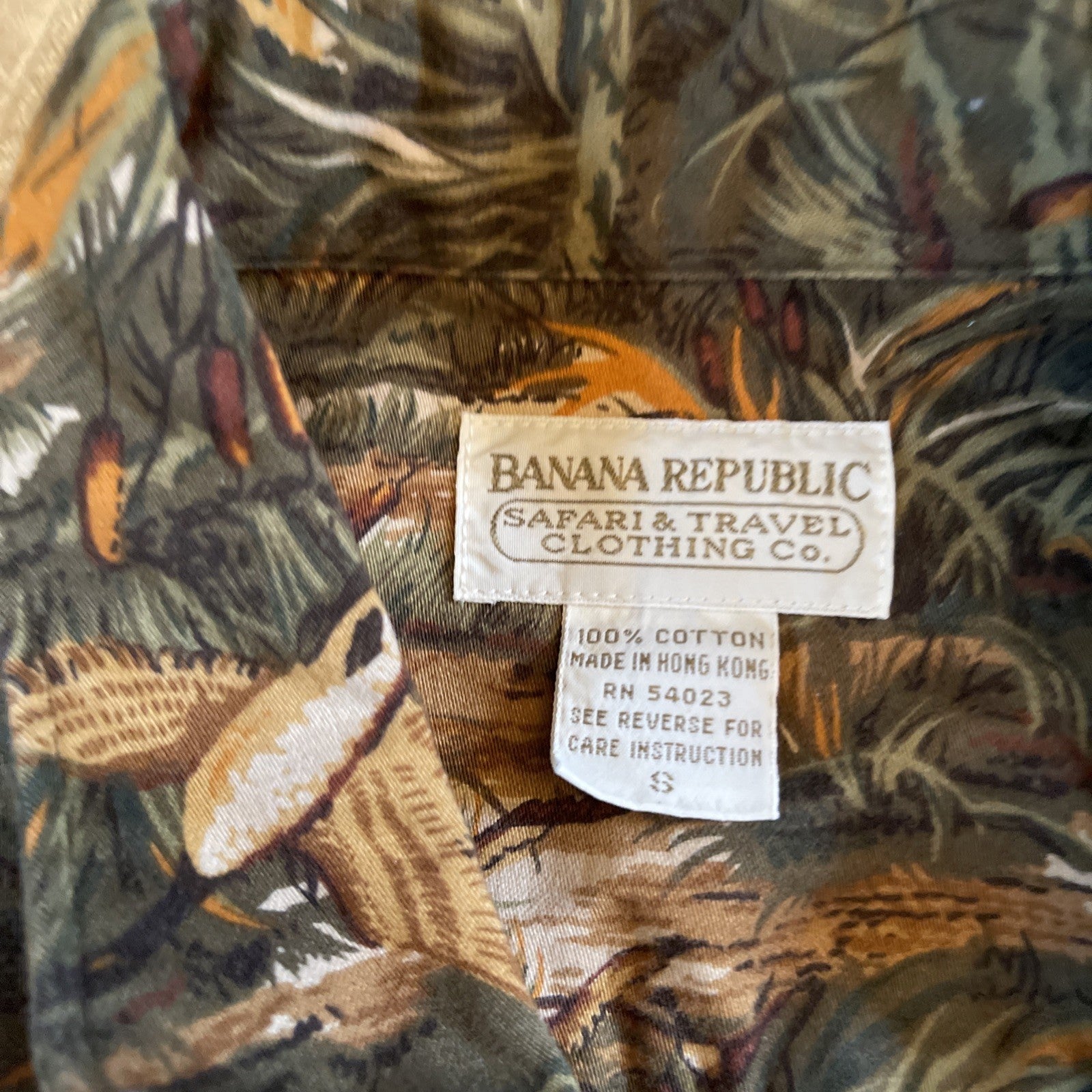 vintage banana republic safari shirt Small 