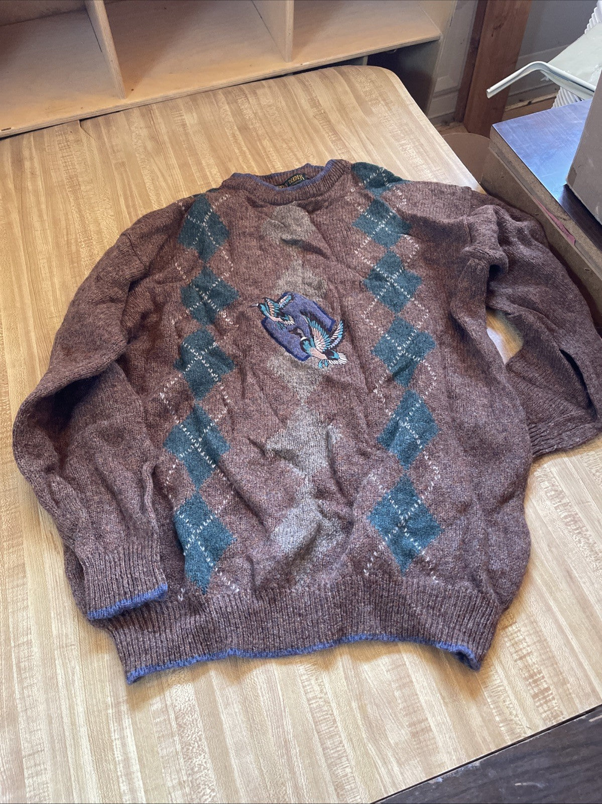 Vintage Country Trader Shetland Sweater Large