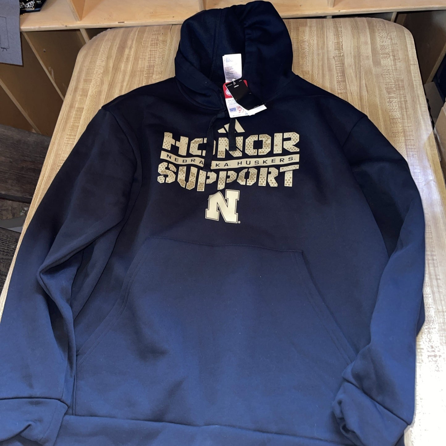 Adidas Nebraska Cornhuskers Honor Support Hoodie NWT XL