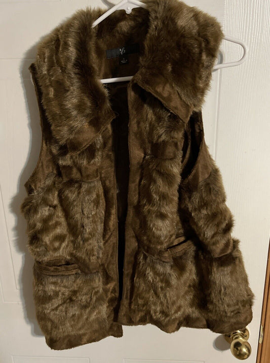 Rlz Faux Fur Vest Large