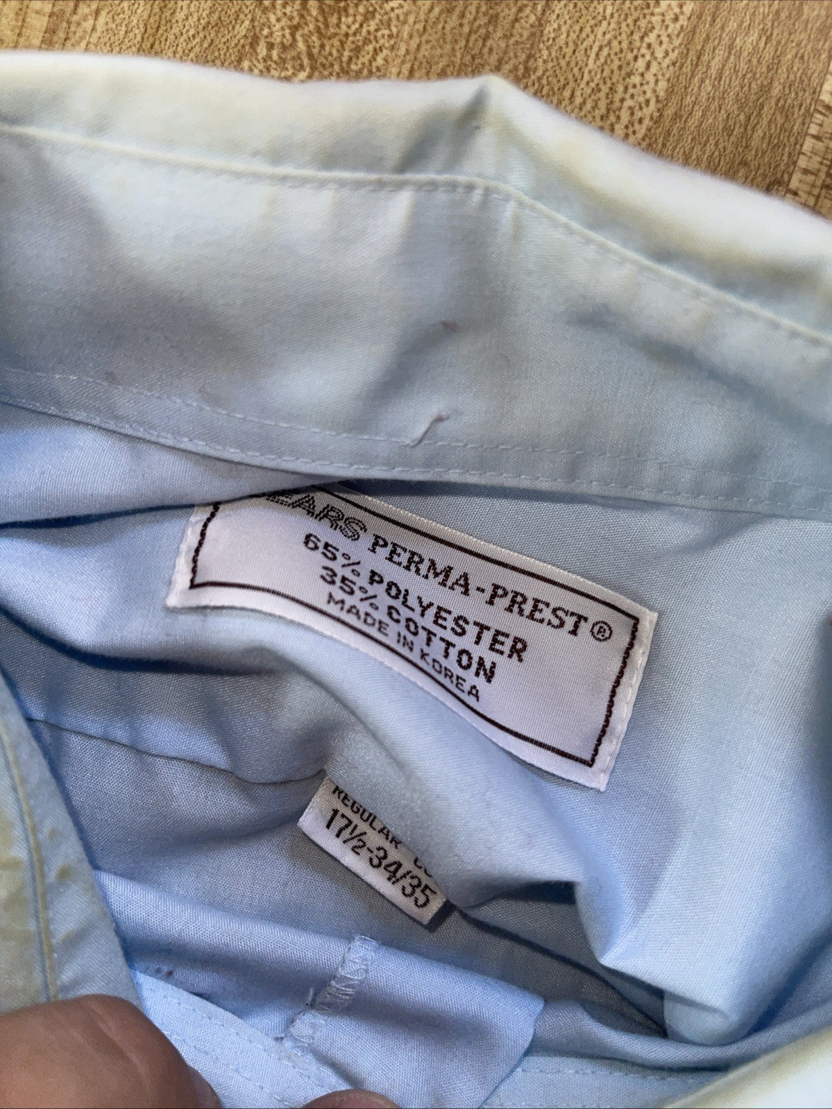 sears perma prest shirt 17.5