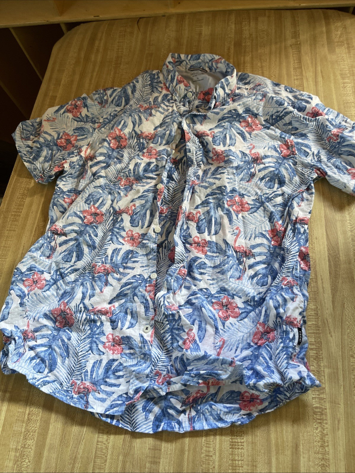 izod saltwater shirt large