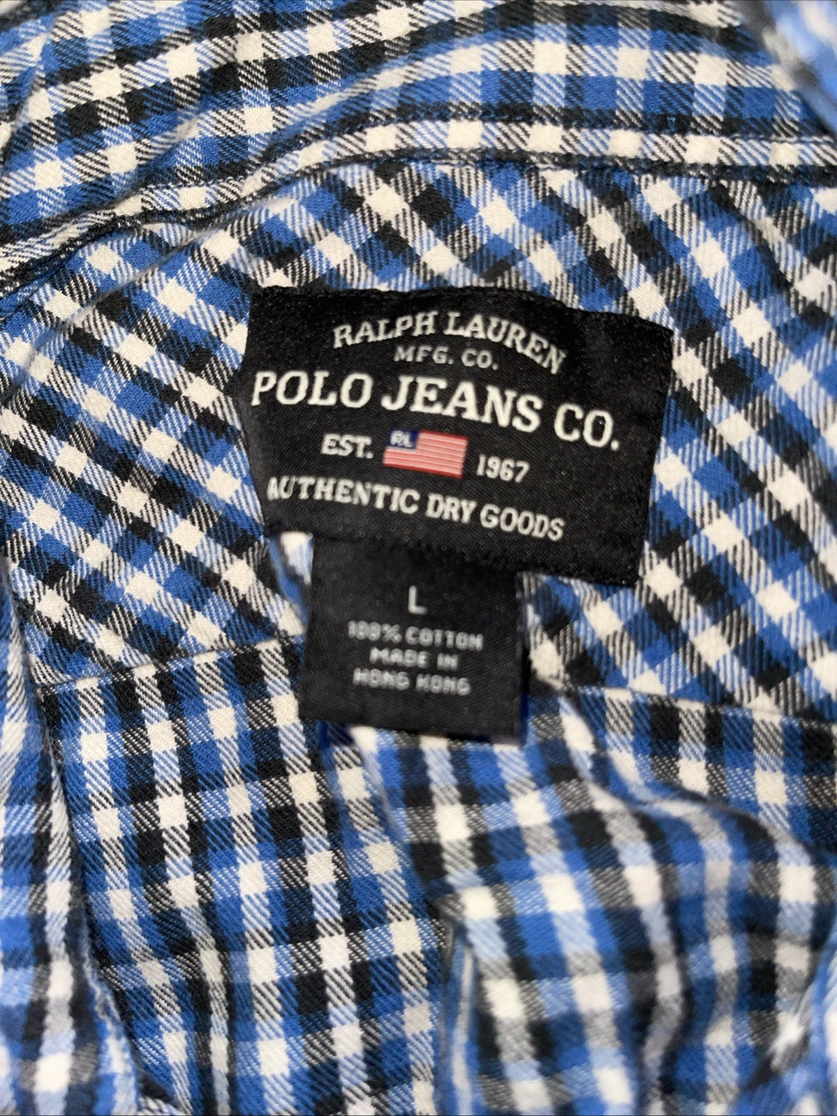 vintage polo jeans company shirt Large 