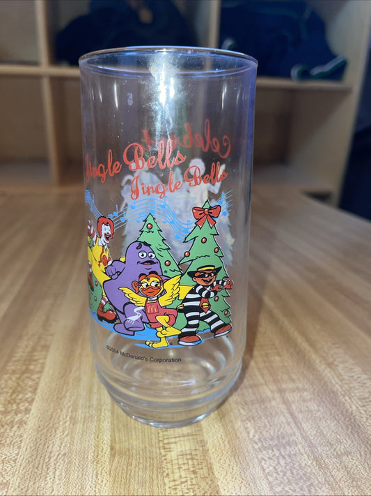 Vintage McDonald’s Jingle Bells Glass 
