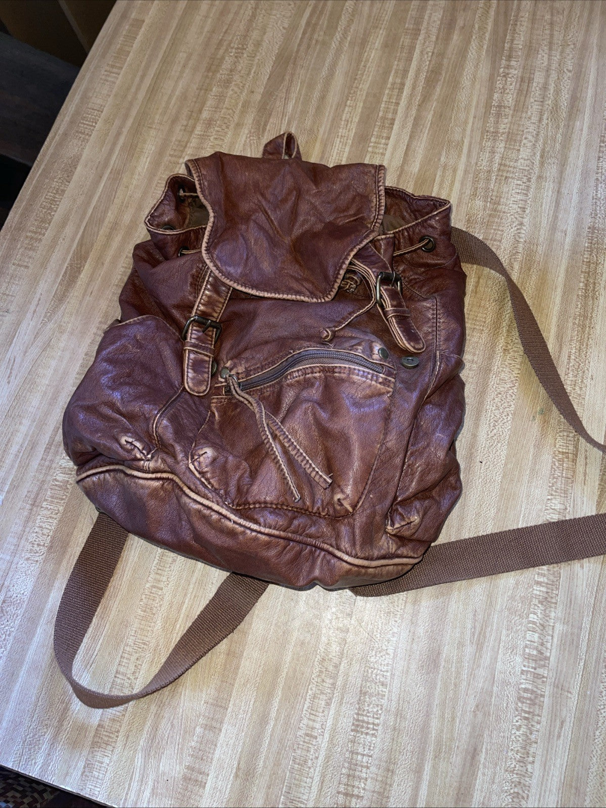 Mossimo Leather Backpack 