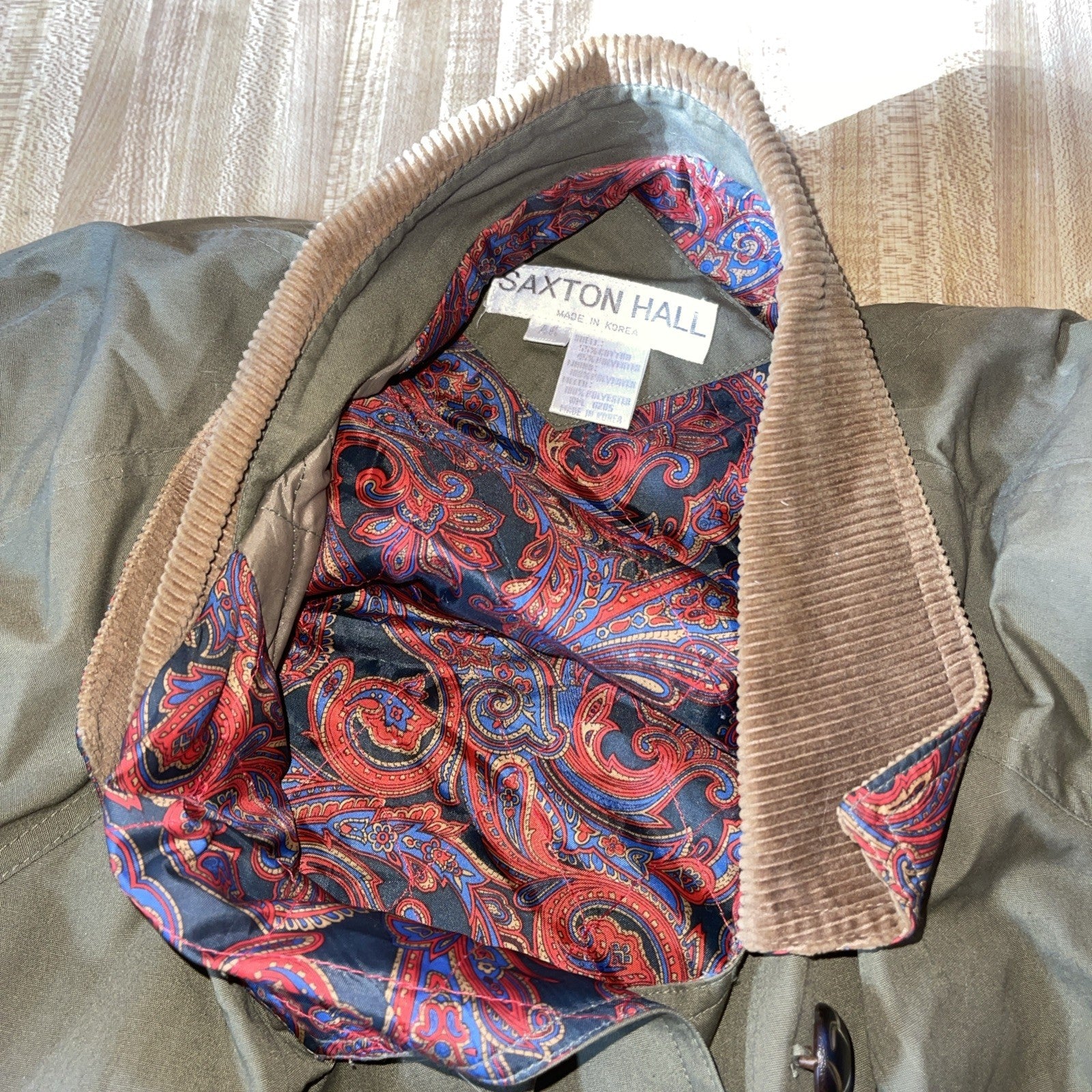 Vintage Saxton Hall Trench Coat 