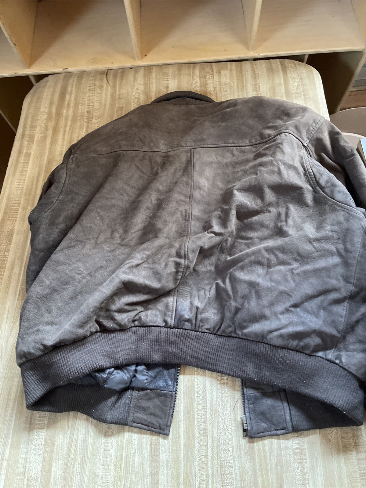 Body Equip Leather Bomber Jacket XL