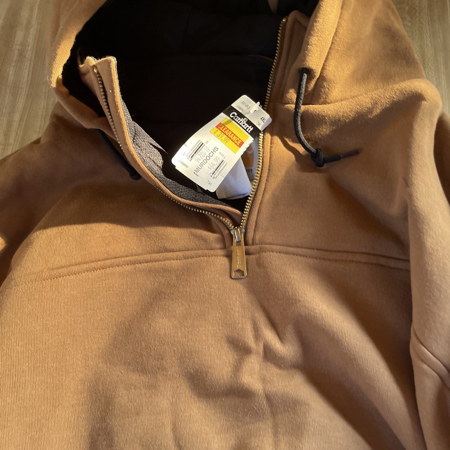 Deadstock Carhartt Thermal Lined Hoodie Jacket 4XLT 