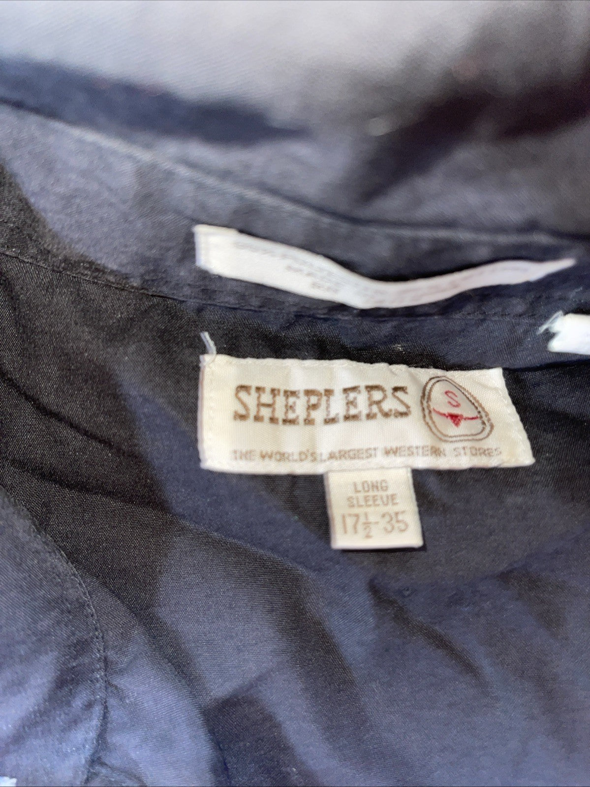 sheplers western shirt pearl snap 17.5