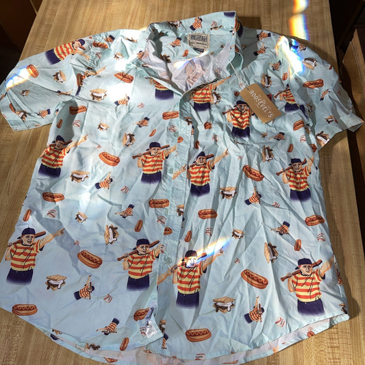 RSVLTS X The Sandlot Button Up XL NWT Dare Mighty Things