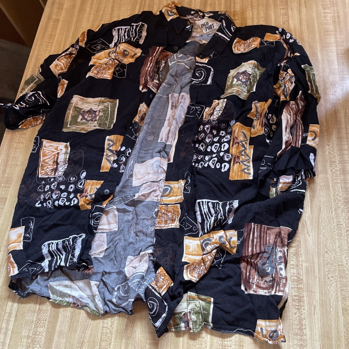Vintage Ringo Sport Hawaiian Shirt XL Rayon