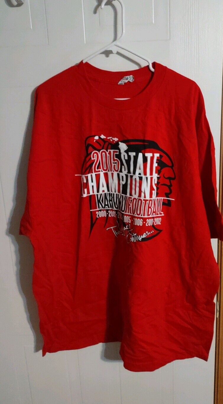 2015 State Championship T Shirt 3XL Kahuku