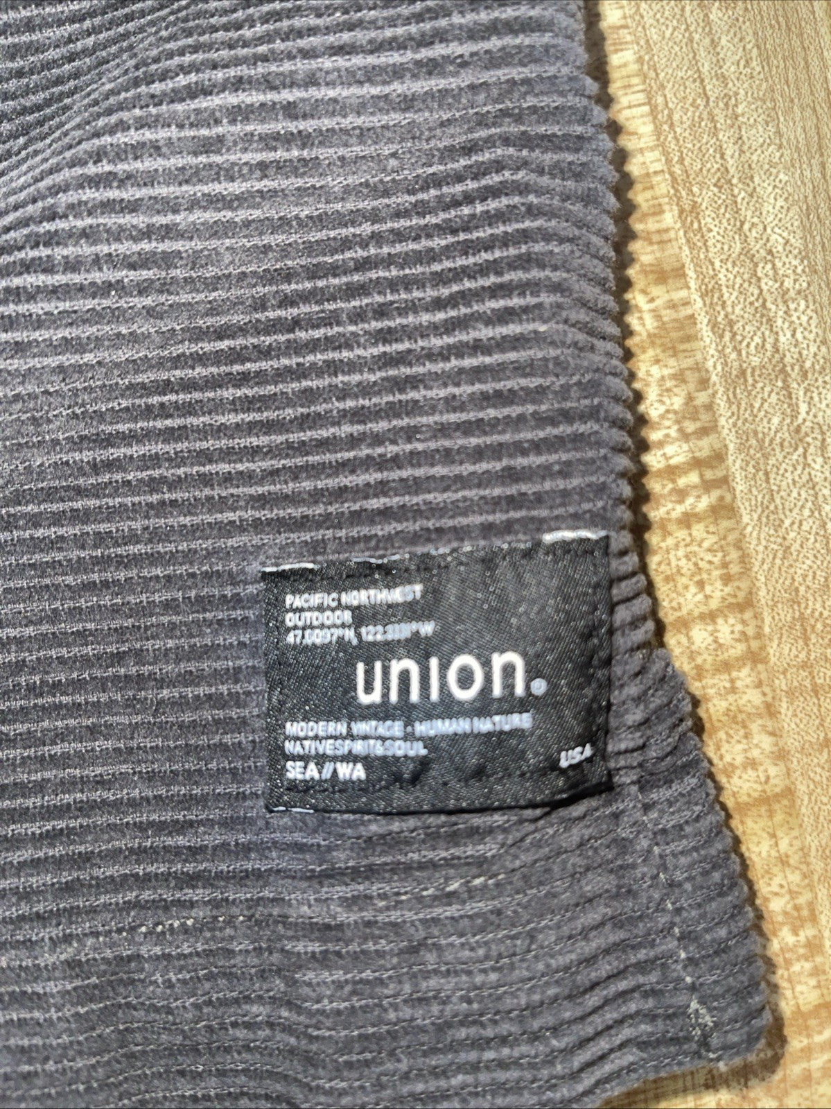 Union Corduroy Shacket Large 