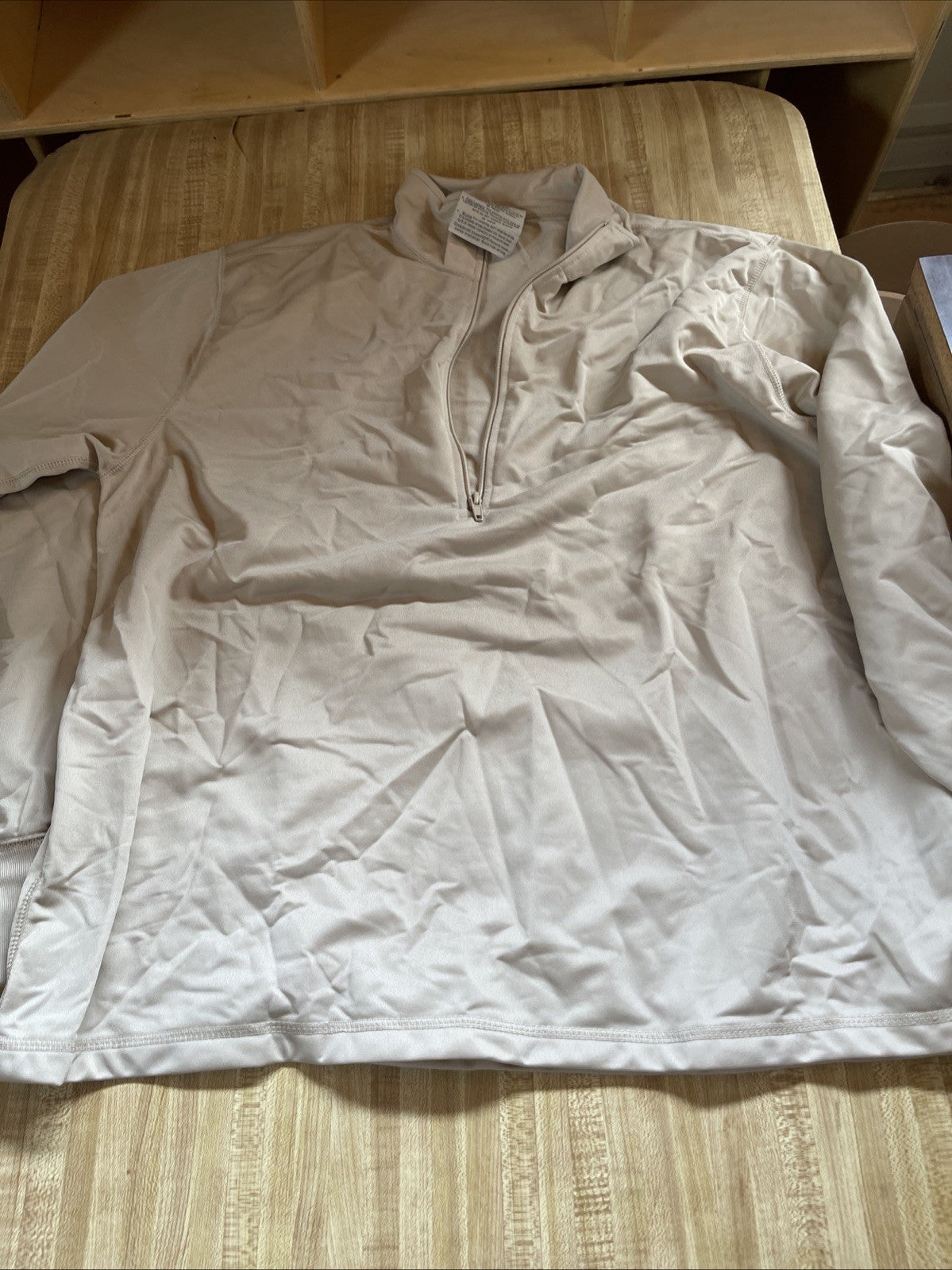 Military Sleep Shirt Large Half Zip