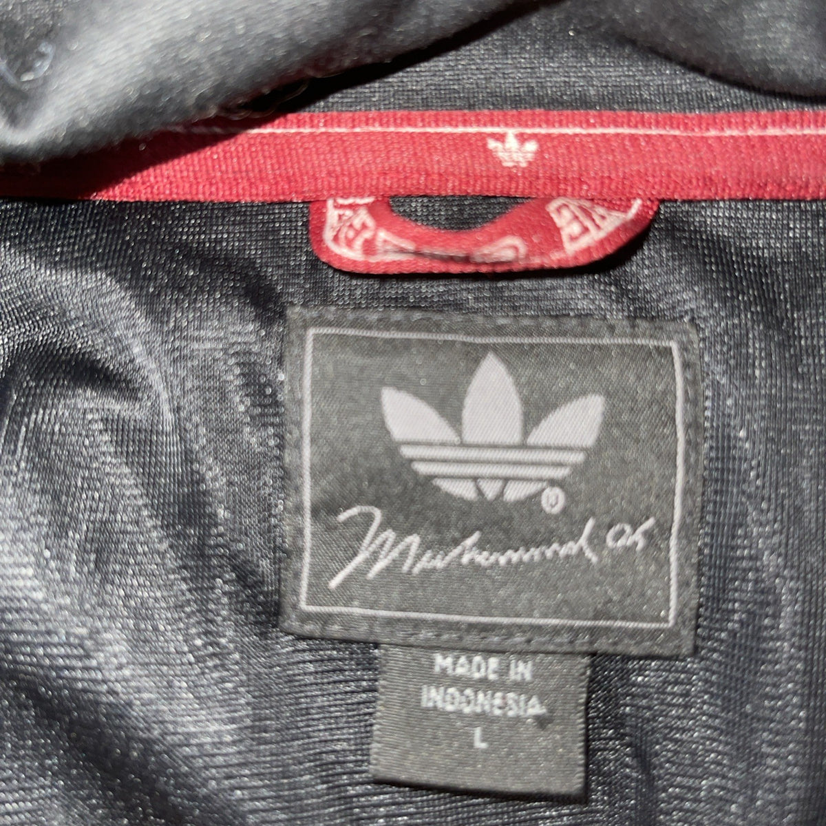 muhammad ali adidas track jacket Large Rare HTF Y2K Vintage 