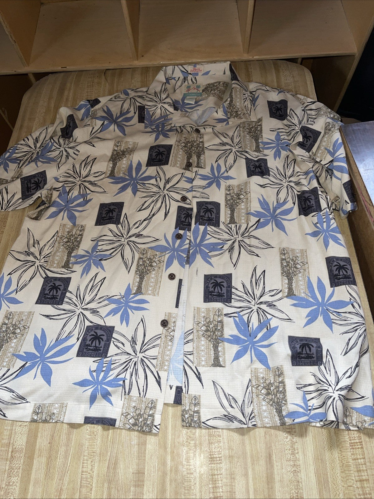 reyn spooner regency silk jacquard Shirt XXL