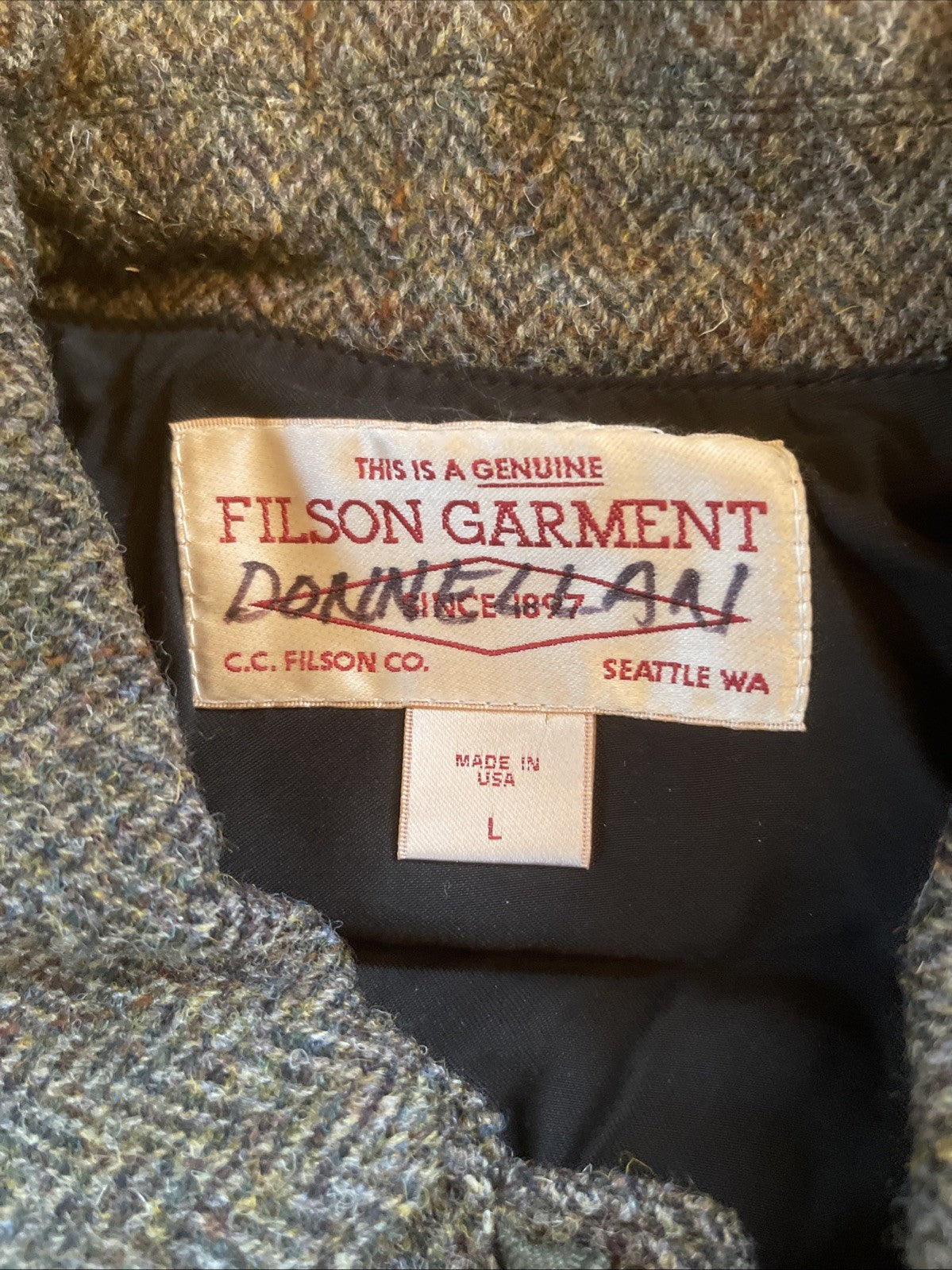 cc filson coat filson garment jacket Large 