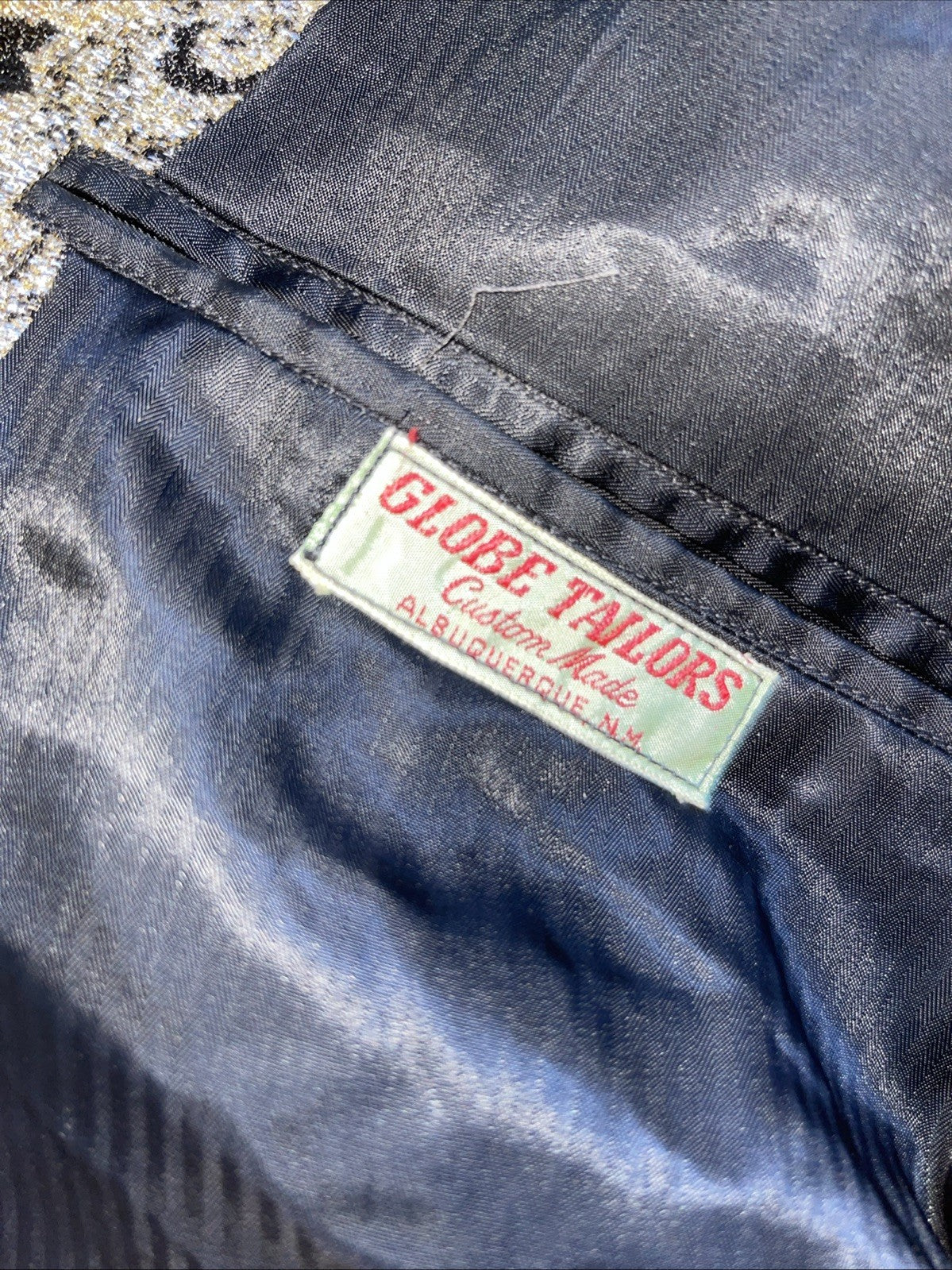 Vintage Globe Tailors Of Albuquerque NM Blazer Dated 10/17/68 