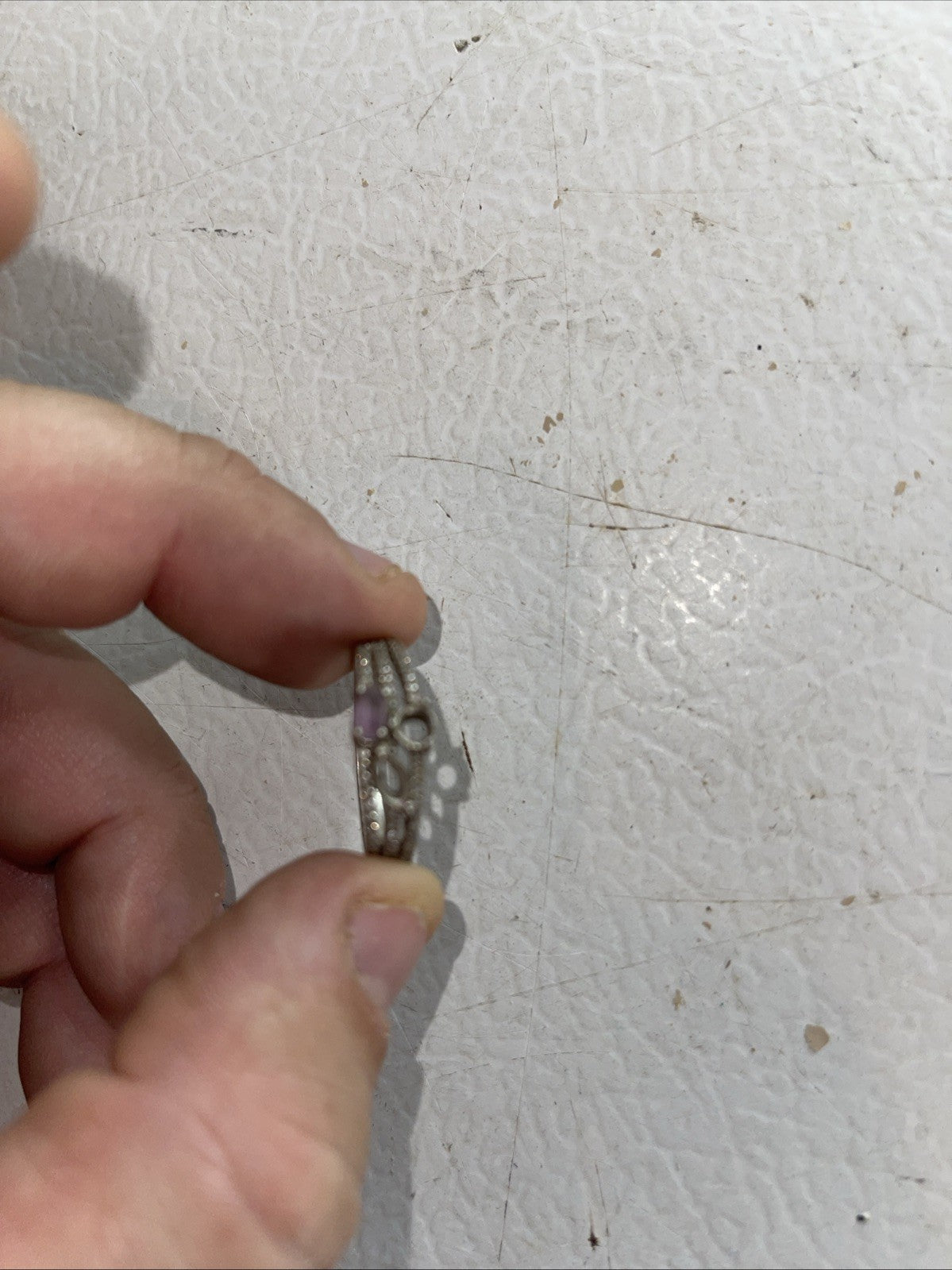 Women’s Ring Marked 925 As Is Missing 2 Stones
