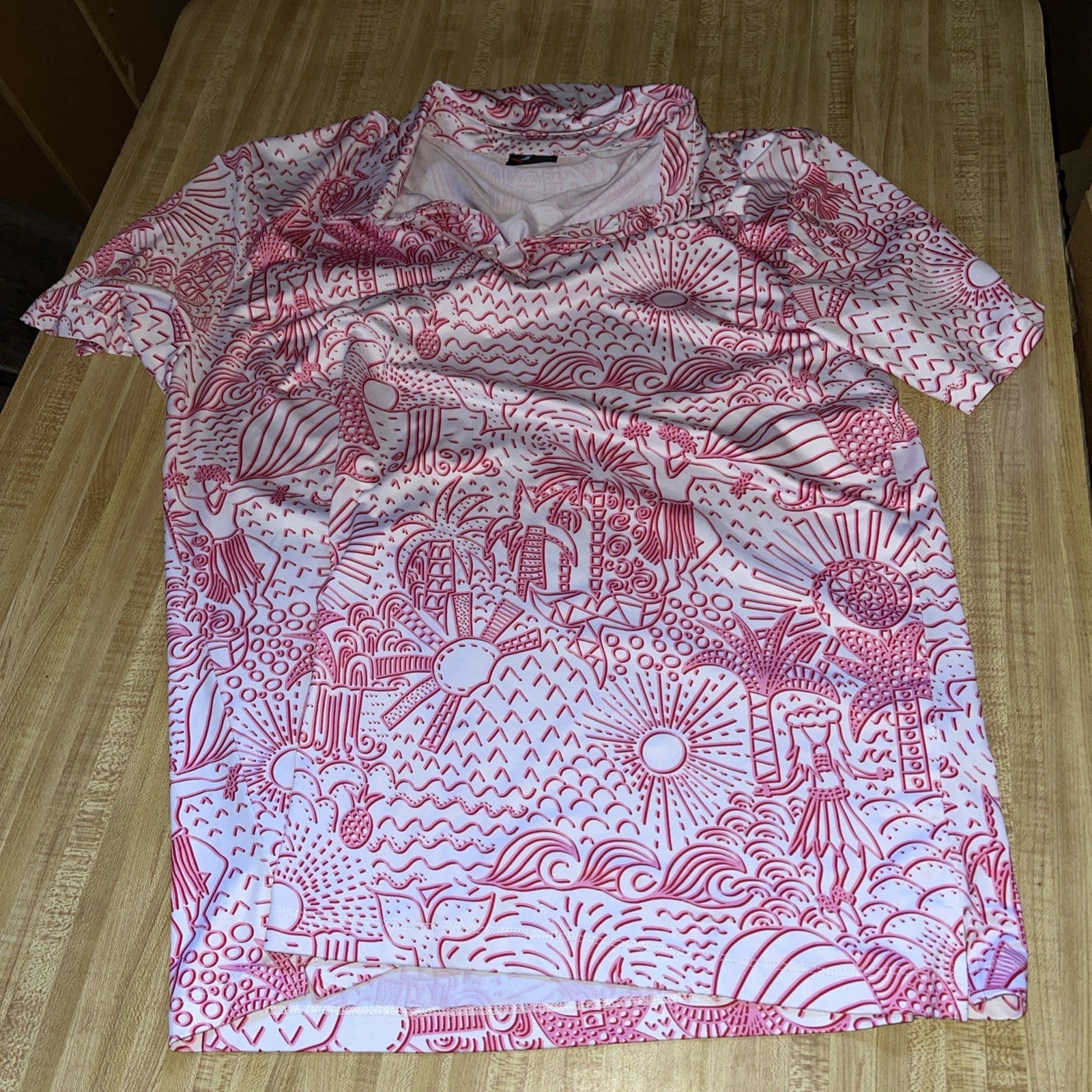 Yatta Golf Polo Large AOP