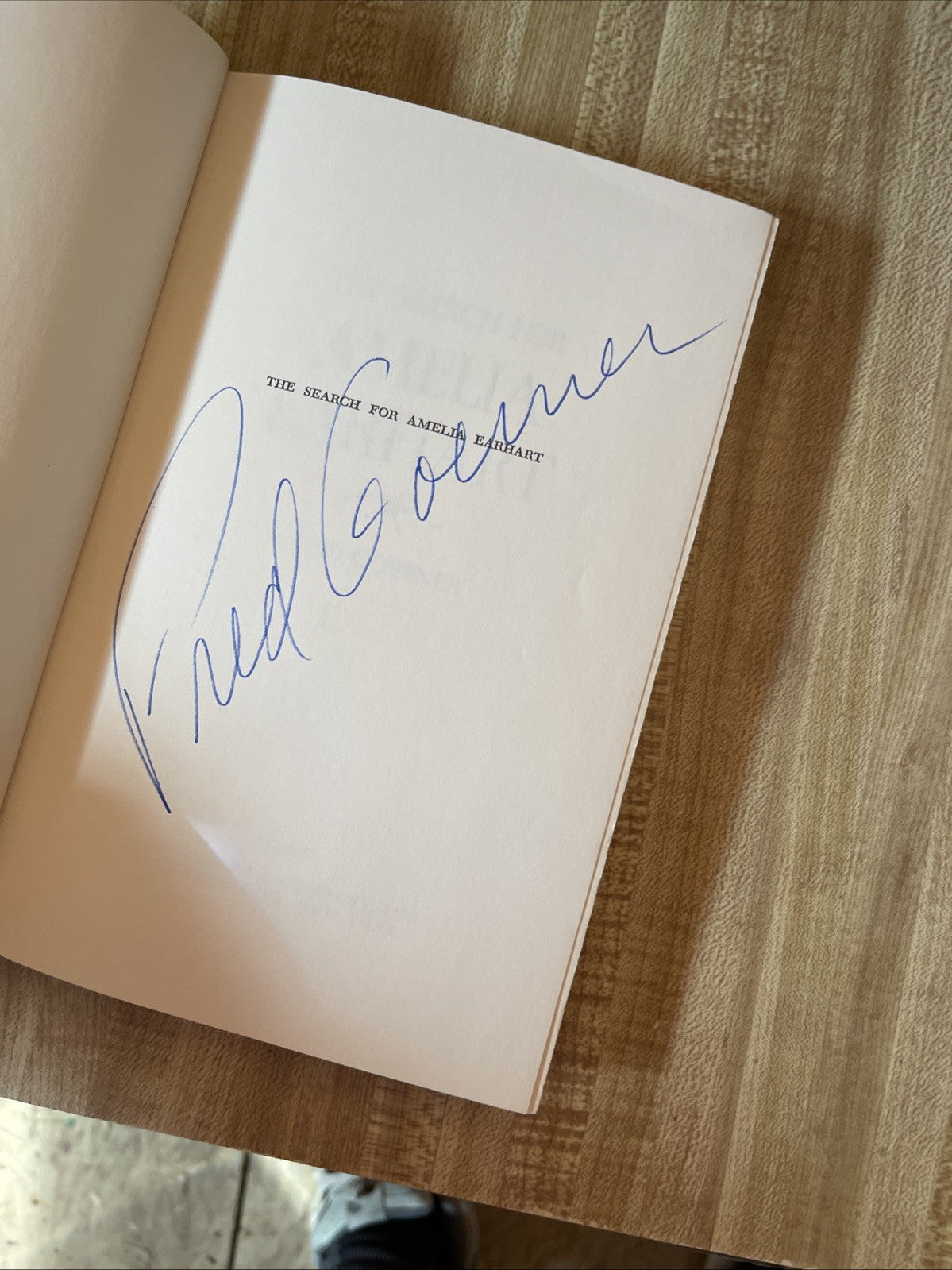The Search For Amelia Earhart Hardcover  Autographed