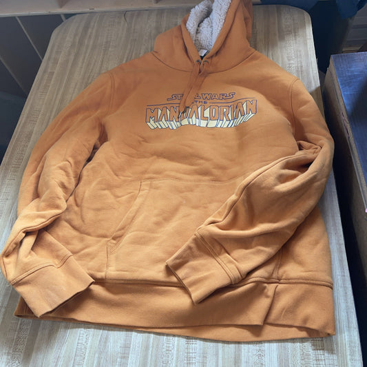 Star Wars The Mandalorian Hoodie XL Sherpa Lined 