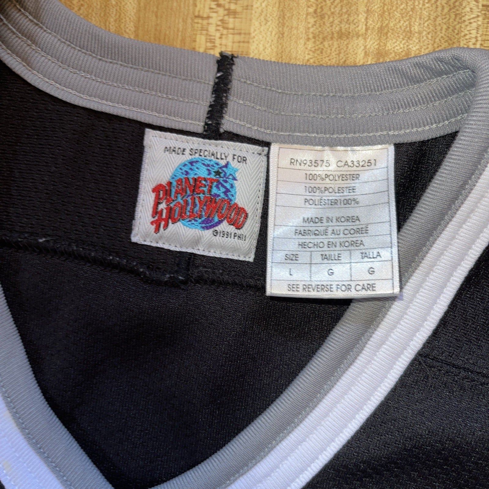 Vintage Planet Hollywood Las Vegas Hockey Jersey Large