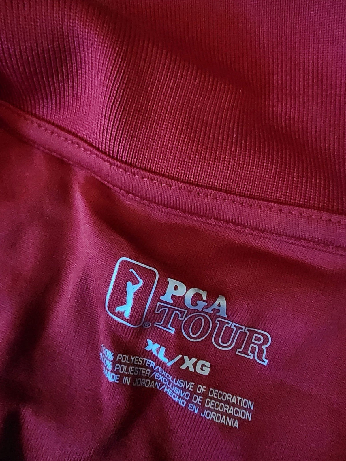 pga tour long sleeve polo xl