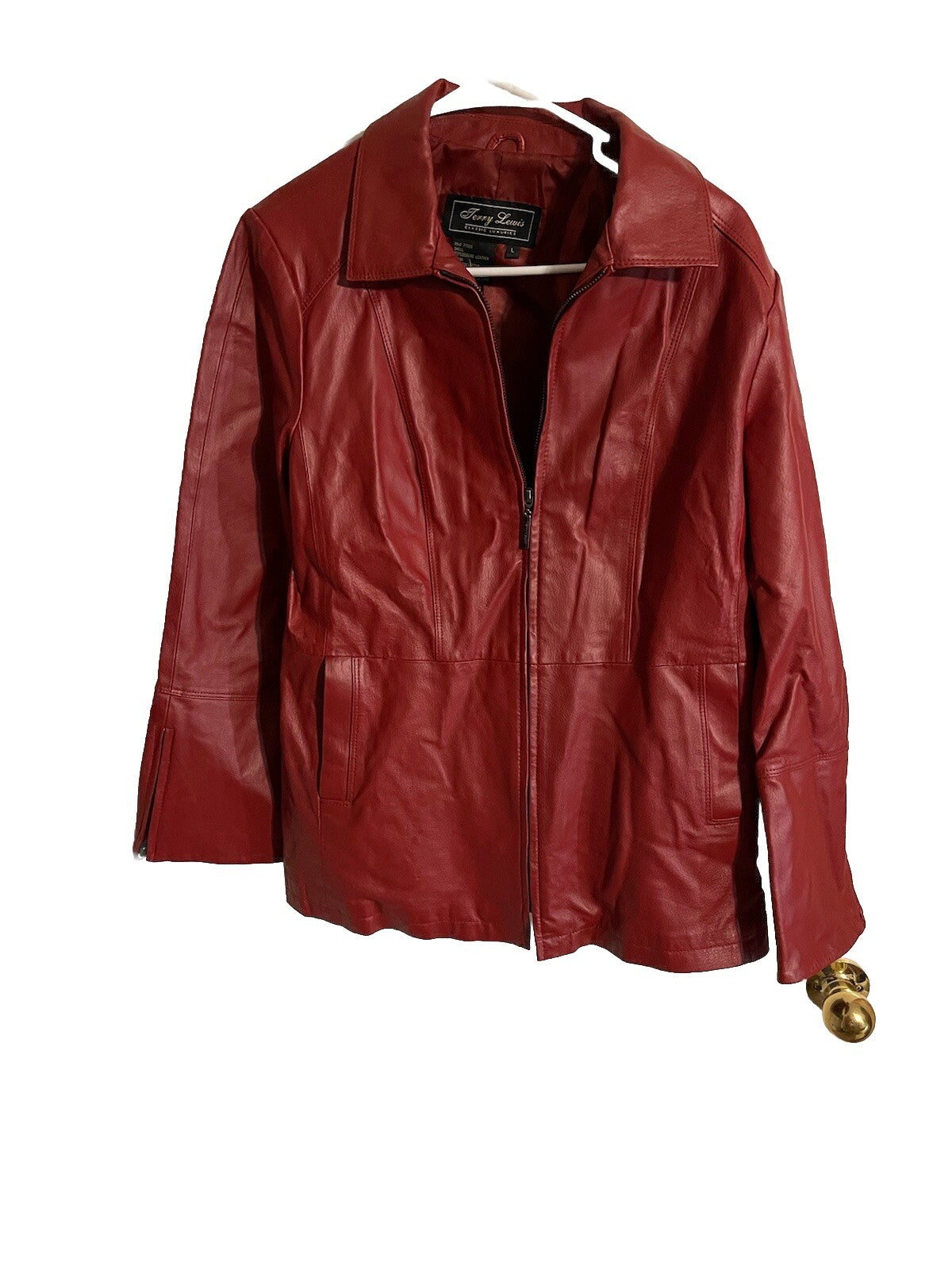 Jerry Lewis Classic Luxuries Leather Coat Large