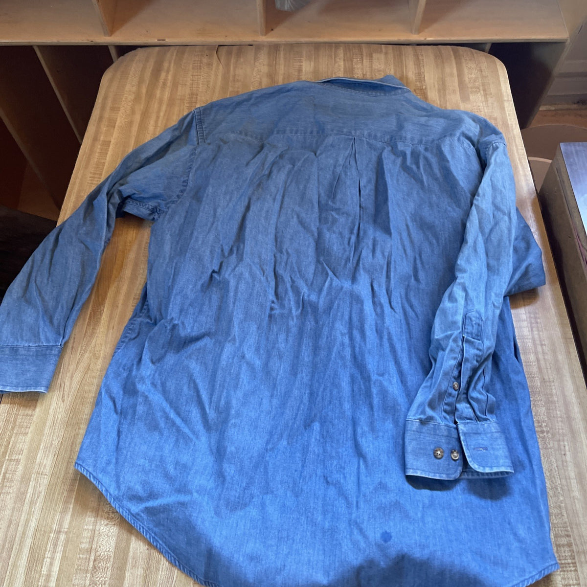 New England Gentleman Denim Button Up 17