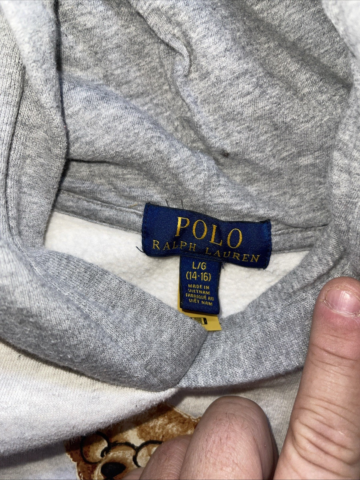 Polo Bear By Ralph Lauren Hoodie Women’s Large 