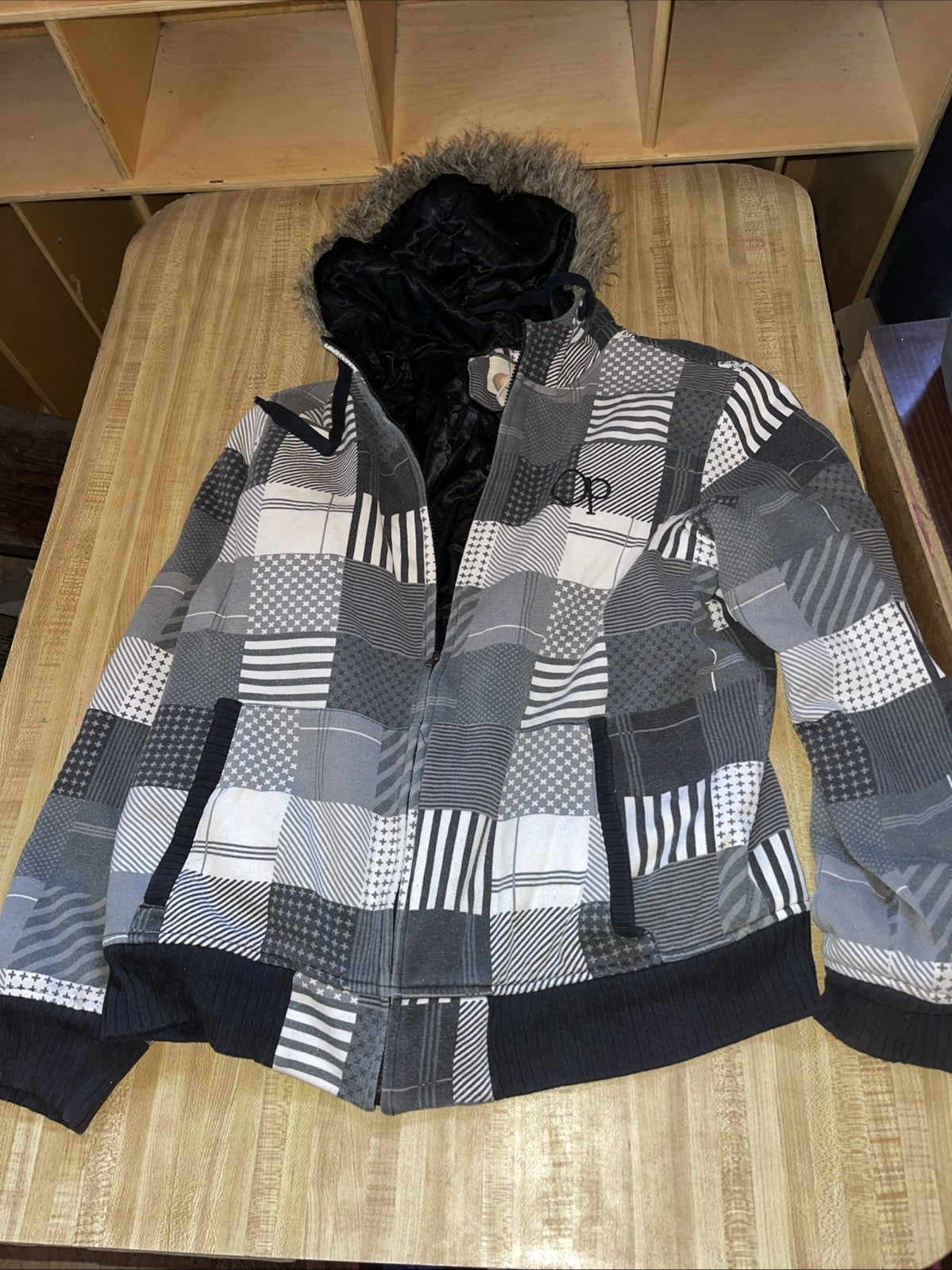OP Full Zip Hoodie Large 