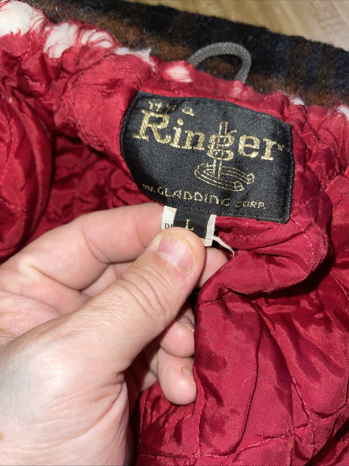 Vintage The Ringer Jacket Wool Large 