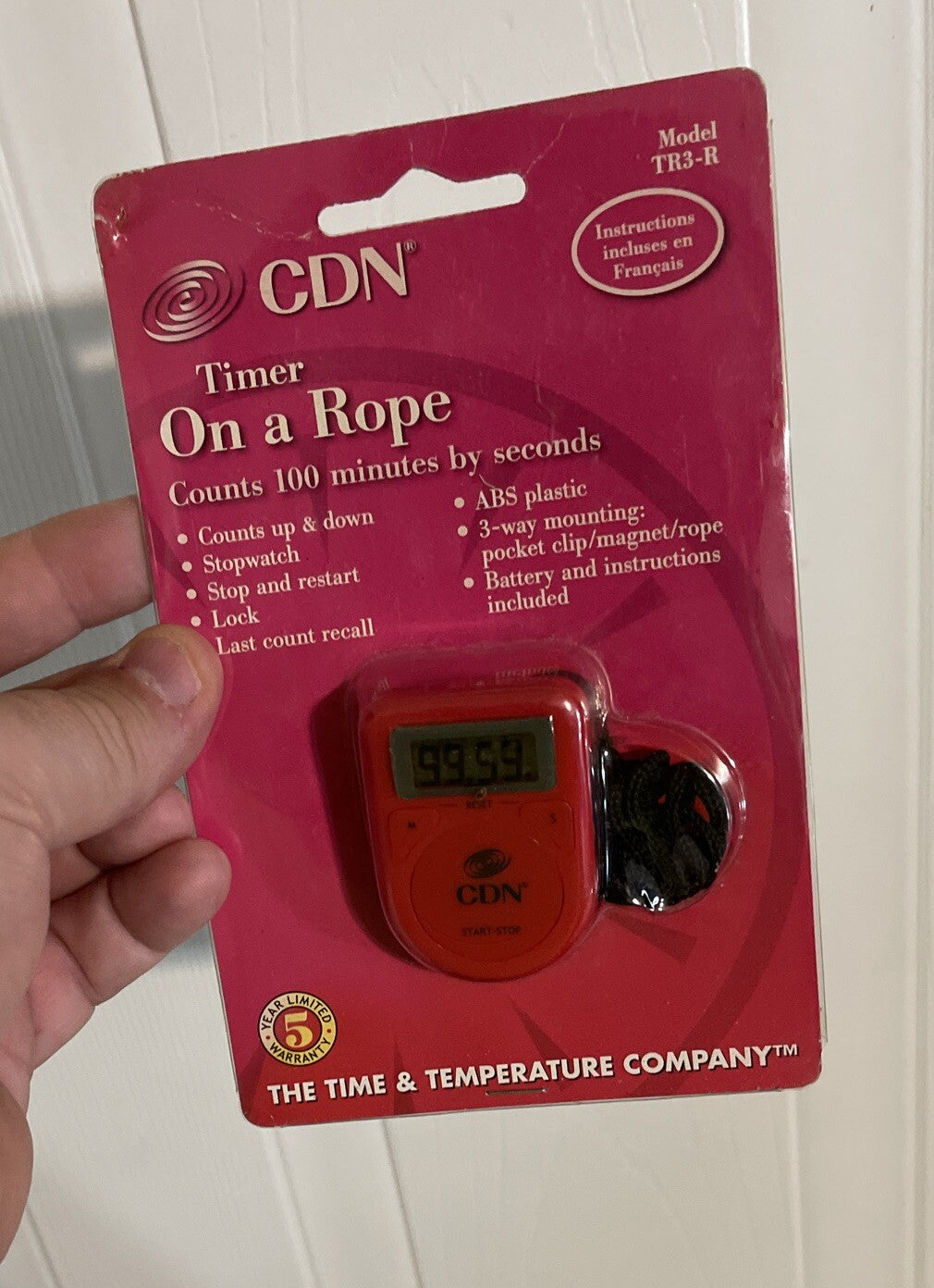 CDN Timer On A Rope Model TR3-R Stopwatch