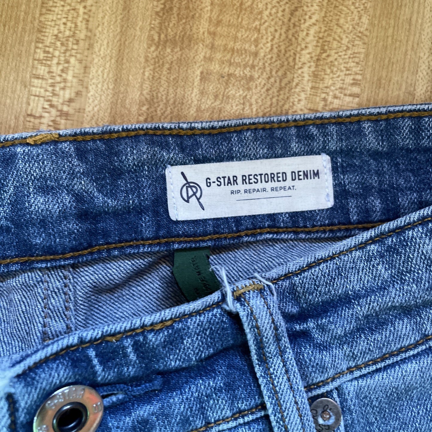 G Star Raw 3301 Slim Restored Denim Jeans 30/32