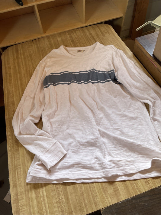 Faherty Surf Striped Long Sleeve Shirt XL