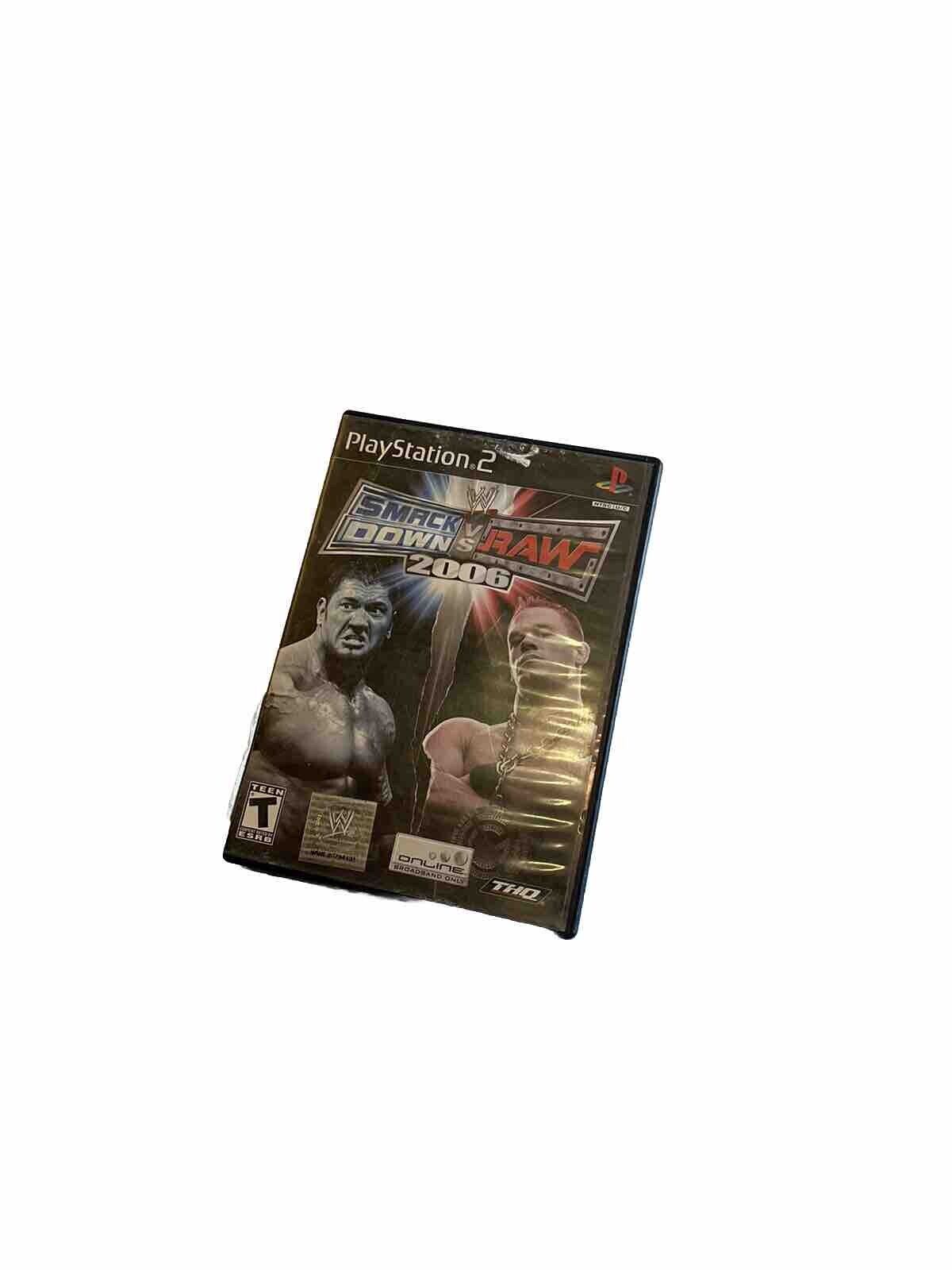 SmackDown Vs. Raw 2006 PS2 PlayStation 2 No Manual
