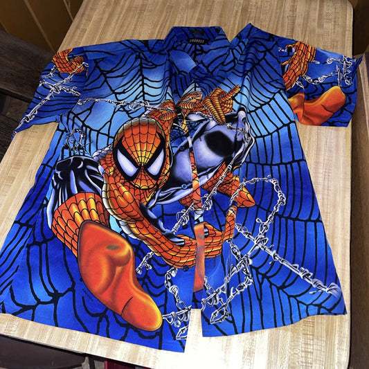 Changes Button Up Large Vintage Y2K AOP