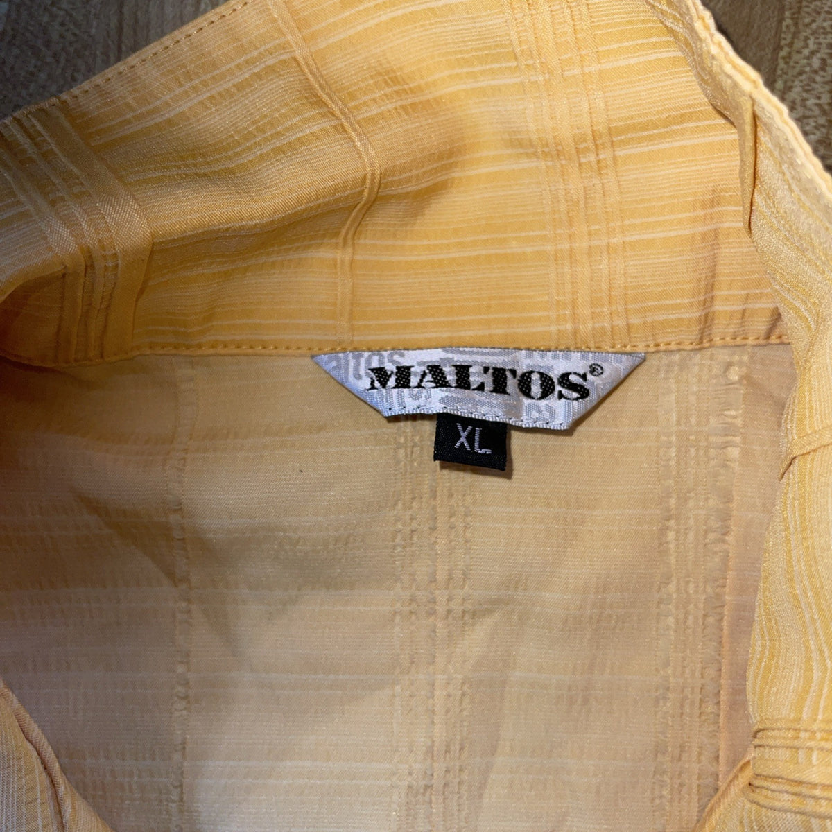 Vintage Maltos Button Up XL Loop Collar