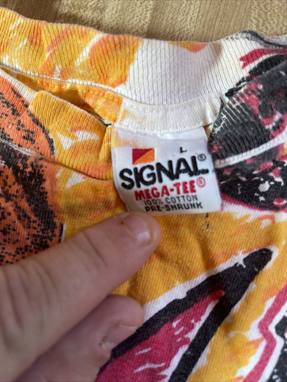 Vintage Chicago Bulls All Over Print T Shirt Large 