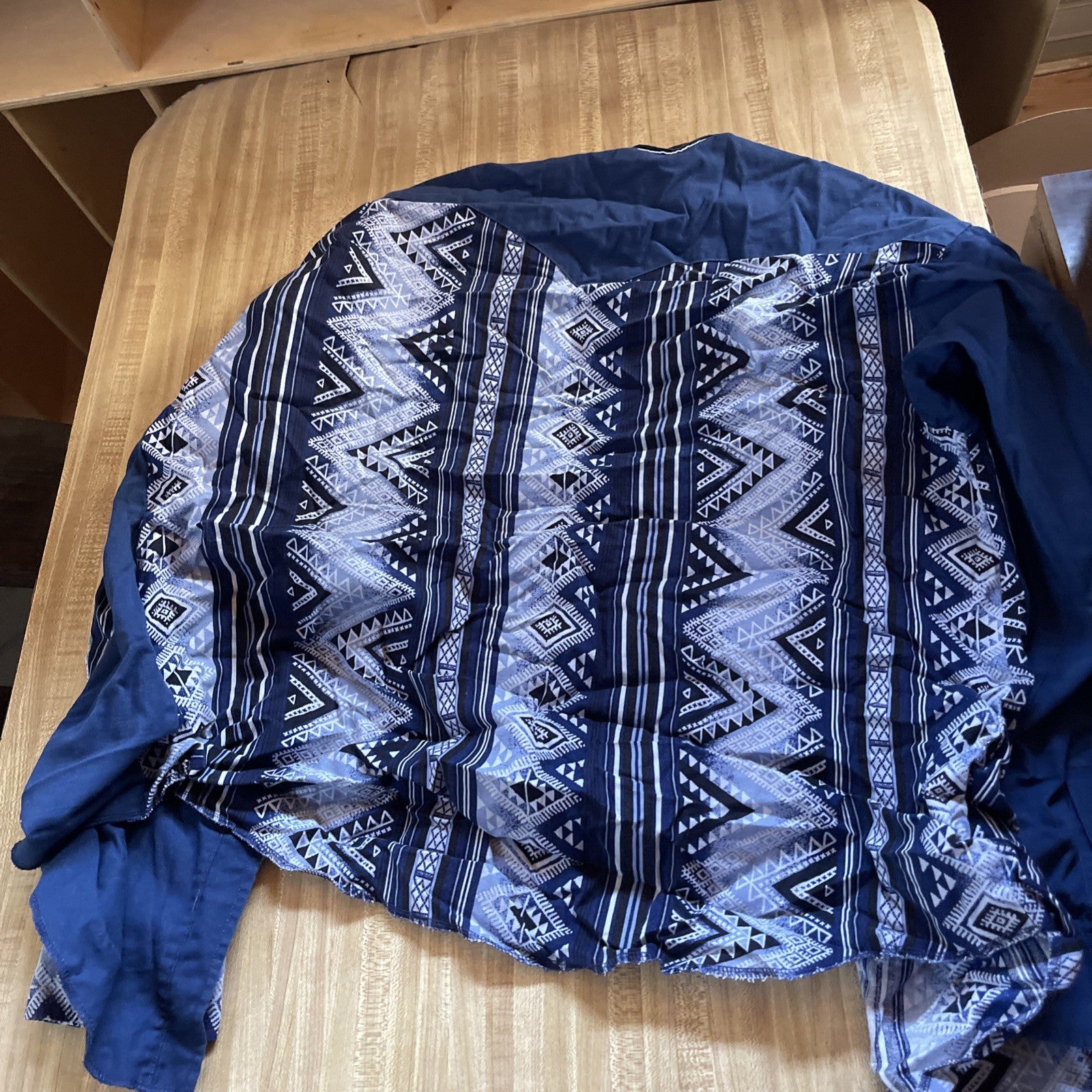 Vintage Panhandle Slim Western Shirt Aztec Southwestern Print XL