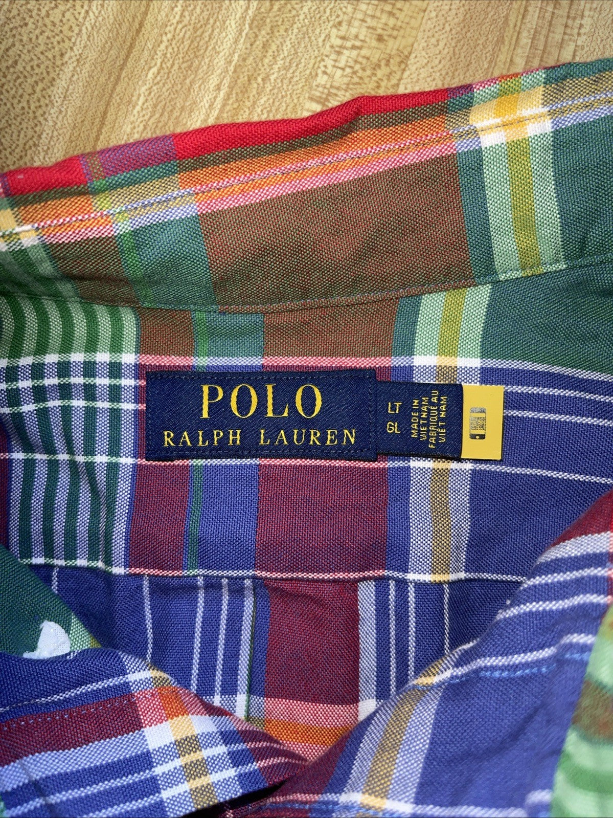Polo Ralph Lauren Button Down Large Tall LT Flesh Pony NWT