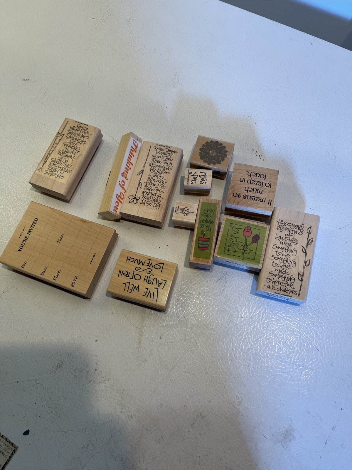 huge rubber stamp Collection lot