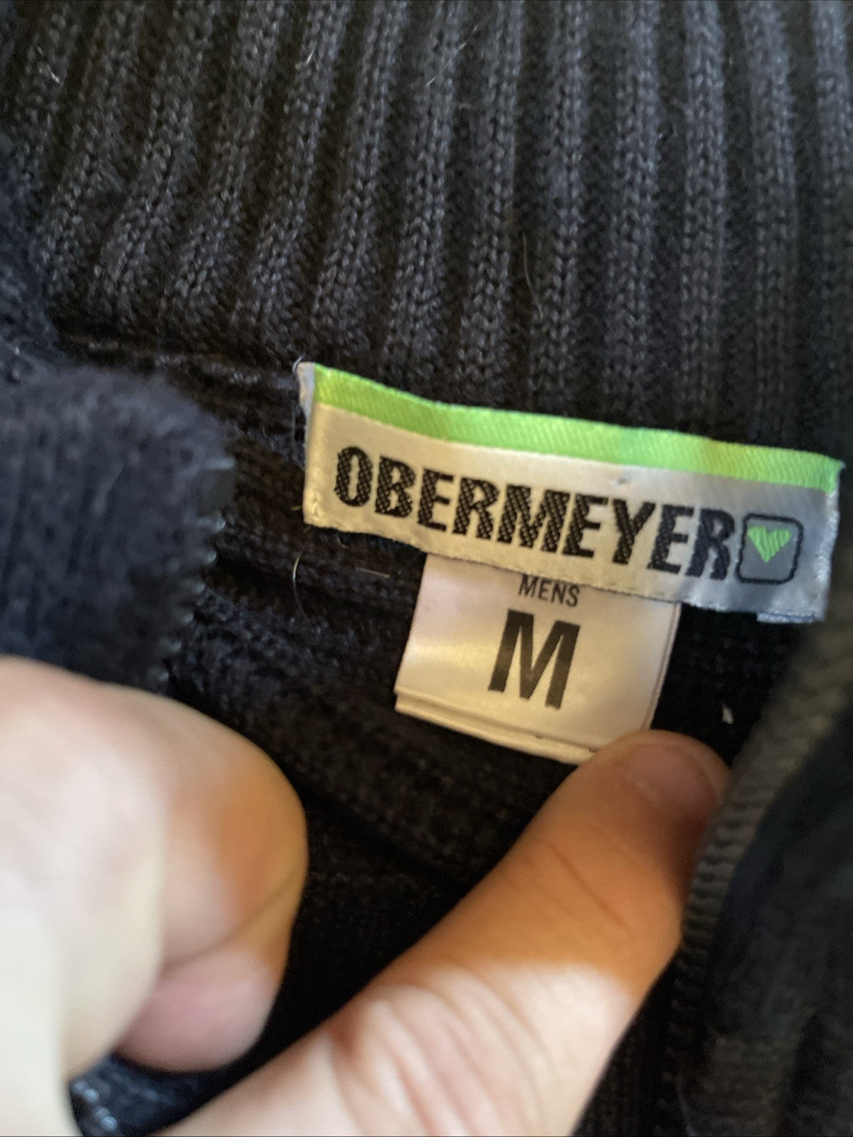 Obermeyer Quarter Zip Heavy Sweater Medium 