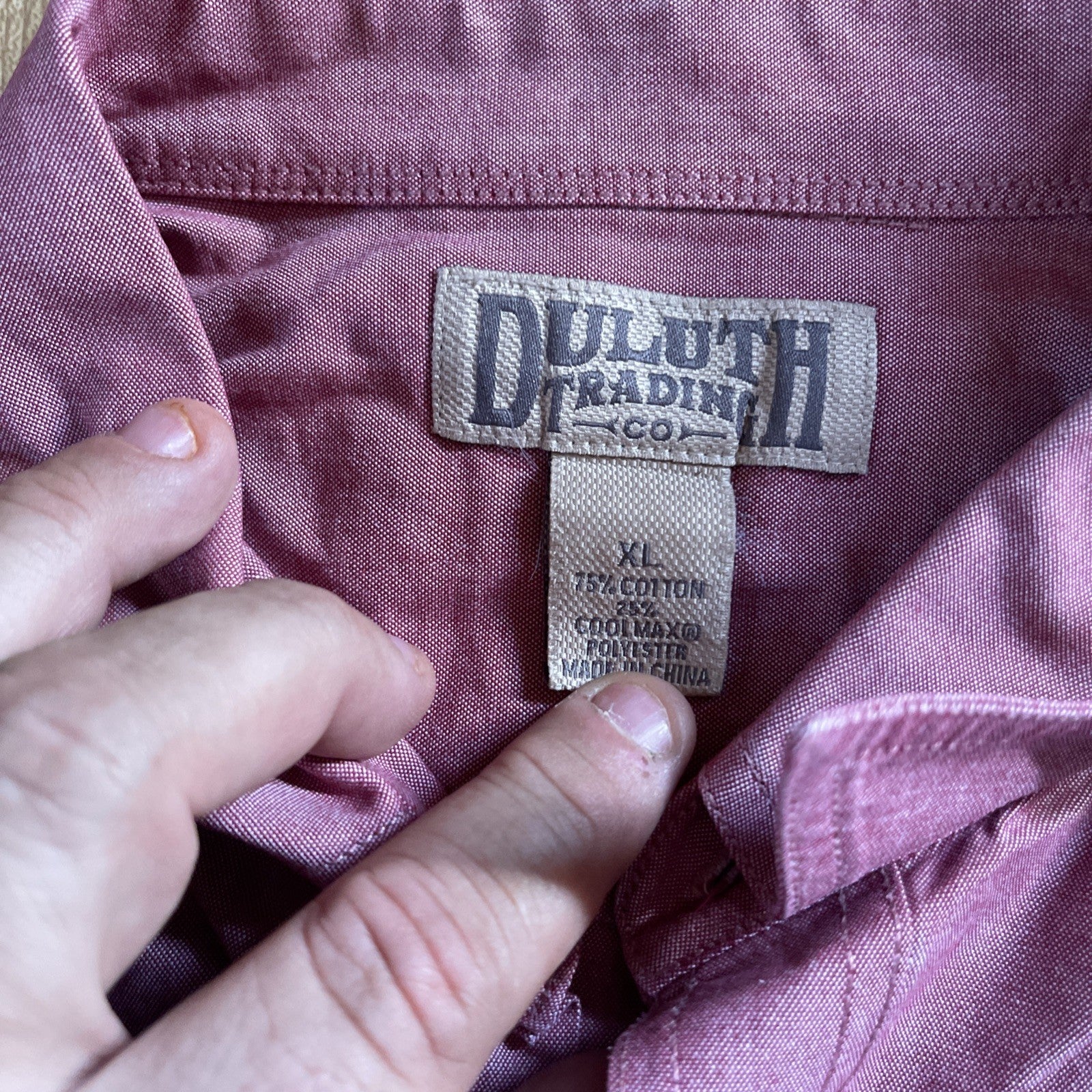 Duluth Trading Co Button Up XL