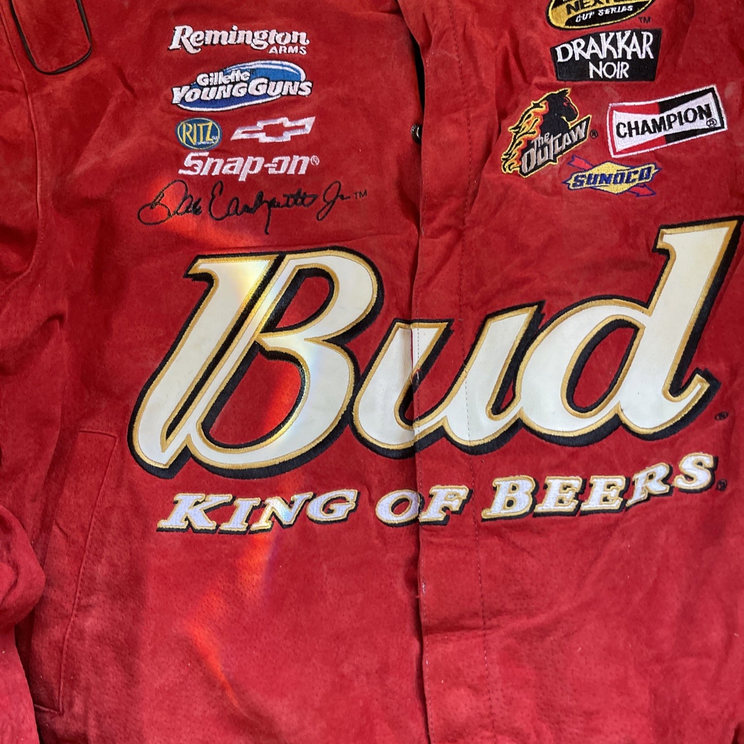 Chase Authentics JH Design Budweiser King Of Beers Jacket Medium 