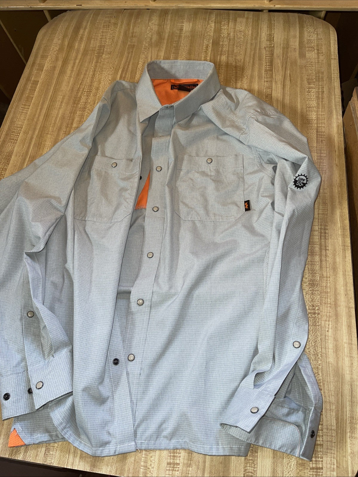 Walls Snap Button Shirt Large Vented 