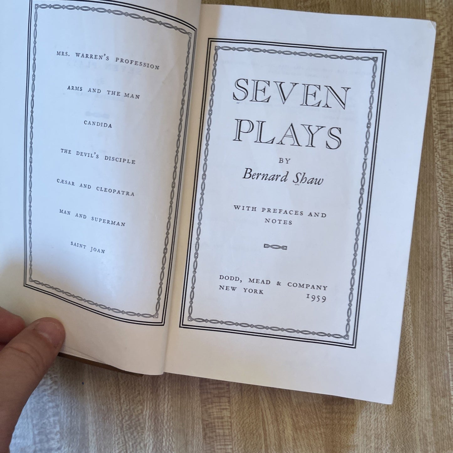 Seven Plays Hardcover