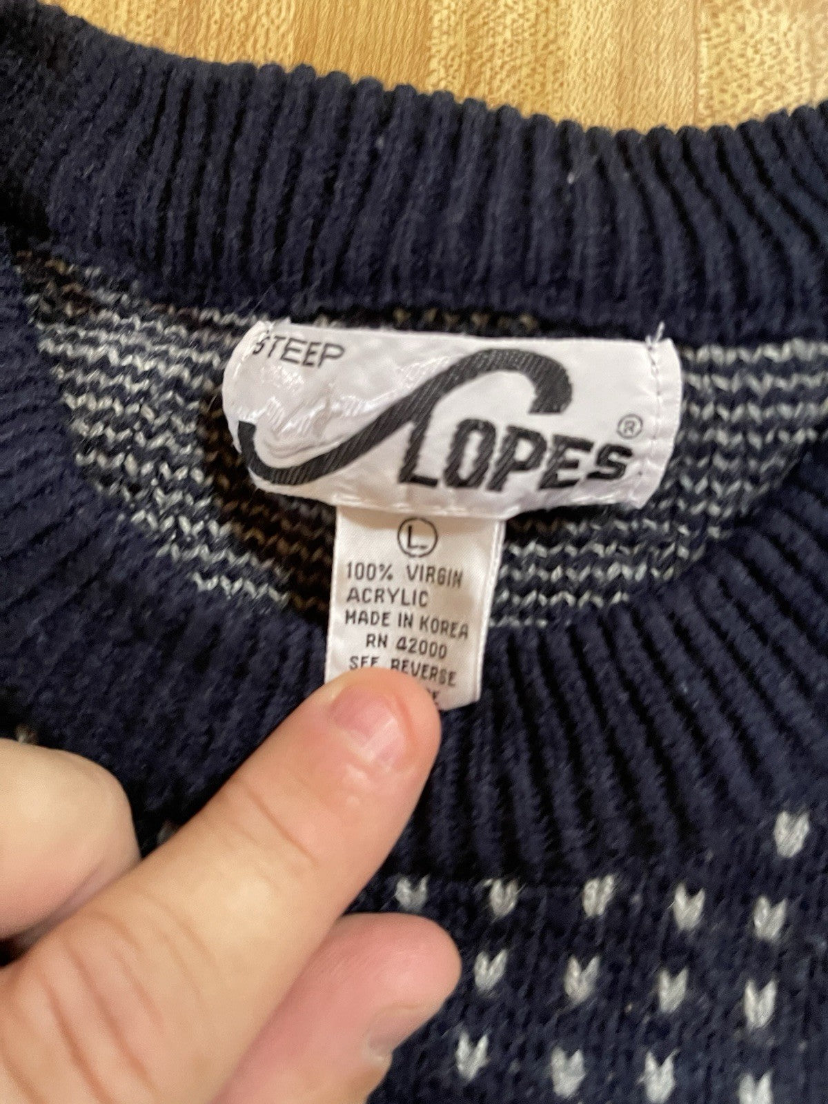 Steep Slopes Sweater Large 