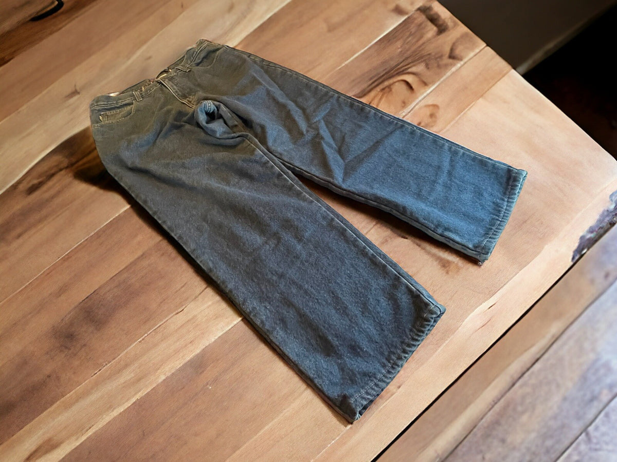 LL Bean Double L Relaxed Fit Flannel Lined Jeans 35x32